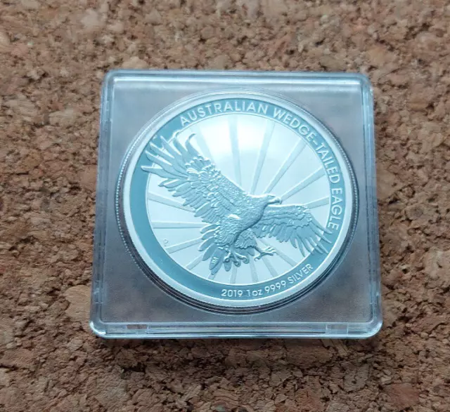 Australien 2019: AUSTRALIAN WEDGE-TAILED EAGLE 1 oz .9999 Silber 6. Ausgabe PM