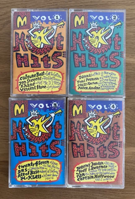 90's Compilation Cassette x 4 Hot Hits McDonalds Full Set Tapes TESTED FreePost