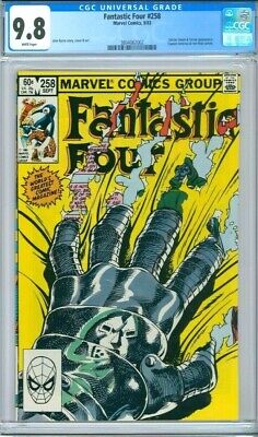 FANTASTIC FOUR 258 CGC 9.8 WP DR DOCTOR DOOM New Non-Circulated Case MARVEL 1983