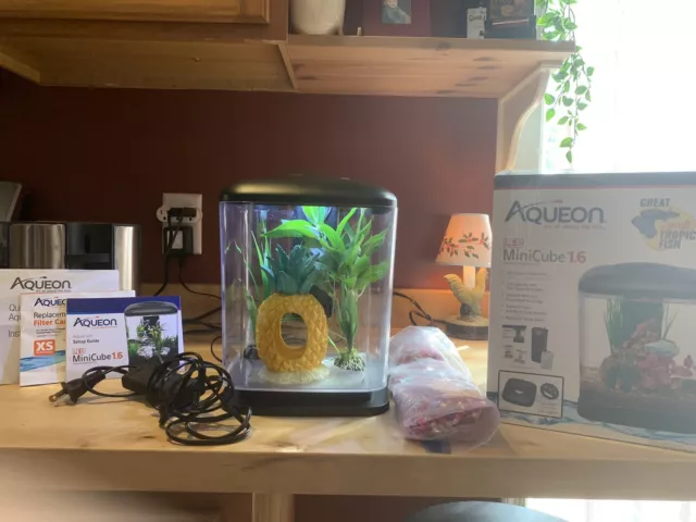 Aqueon LED Mini Cube, 1.6 GAL 1.6 gallon In Uses Heater, Pump Accessories.