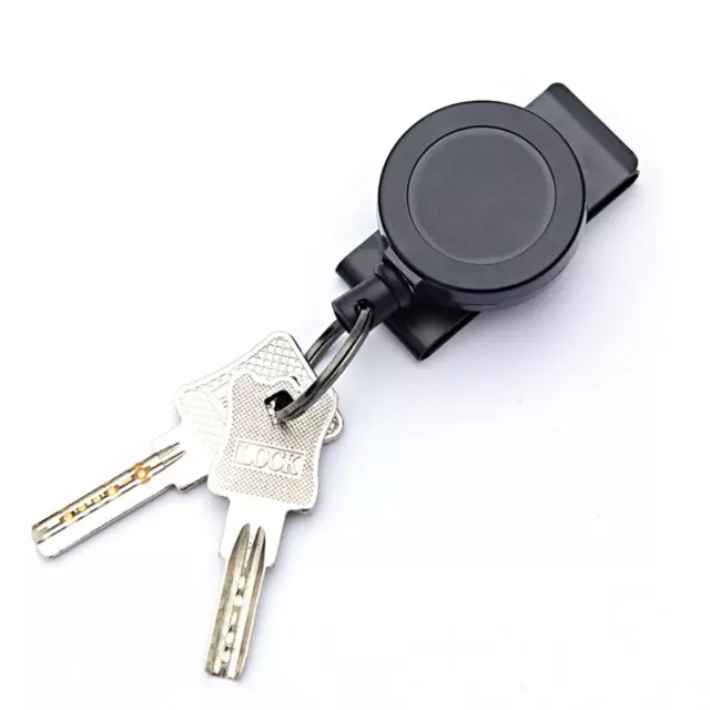 Retractable Keychain Durable Waist Key Chain Buckle for