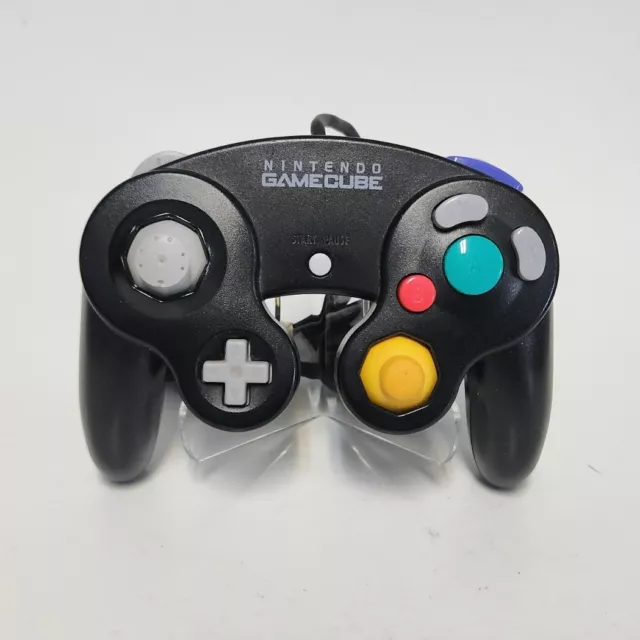 Nintendo GameCube Controller Black (DOL-003) Genuine OEM (TESTED)