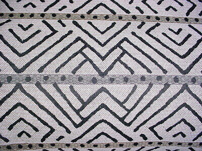 10Y Kravet Lee Jofa Black Cream Beige Geometric Upholstery Fabric 3