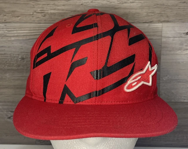 Alpinestars Snapback Hat Astars Motocross Racing Adjustable Adult Cap Hat Red