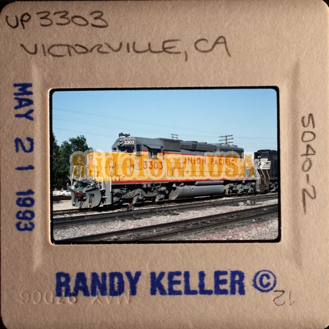 VTG 1993 TRAIN Slide 3303 UP Union Pacific Engine Victorville CA X3C131 ...