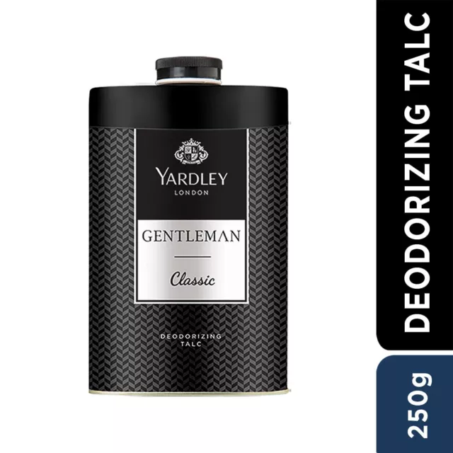 Yardley London -Talco desodorizante Gentleman Classic para hombres- 250 g -... 2