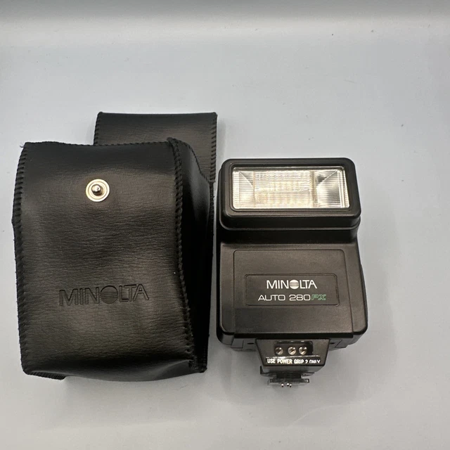Minolta Auto Electroflash 280PX Shoe Mount Flash With Case