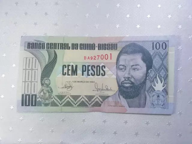 Banknoten Guiné- Bissau, 100 Pesos, 1990, unc.