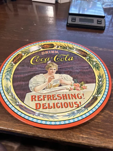 Drink Coca Cola 75th anniversary tray 1976 new old stock