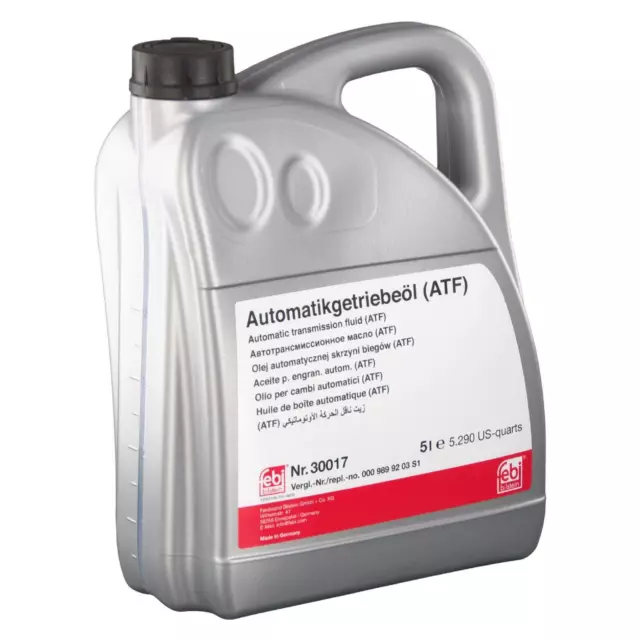 5L FEBI BILSTEIN Automatikgetriebeöl Getriebeöl Automatiköl Hinten rot // 30017