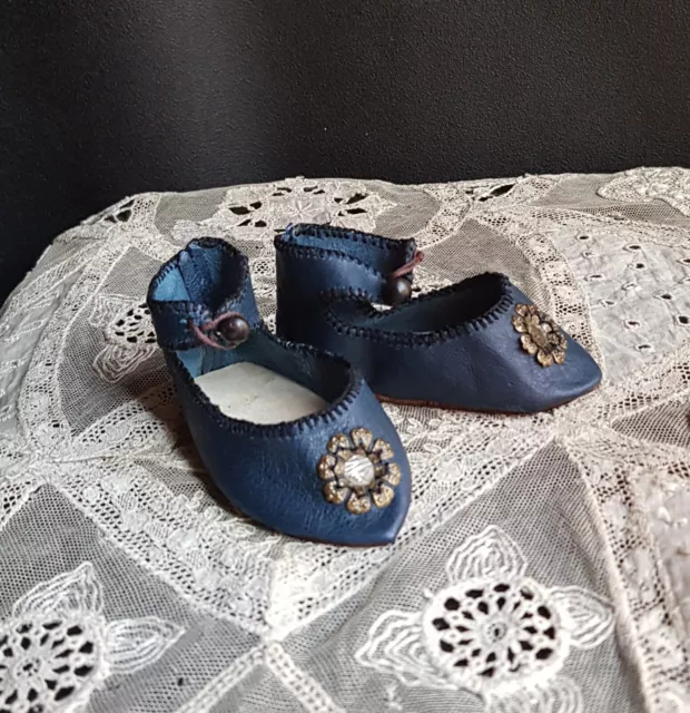 belles chaussures cuir poupée ancienne