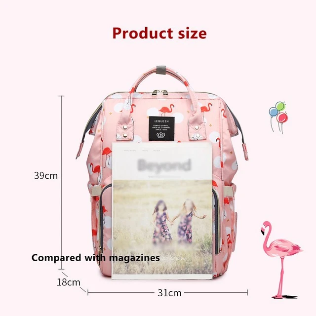 LEQUEEN Mummy Maternity Diaper Backpack Waterproof Travel Baby Nappy Large Bag 4