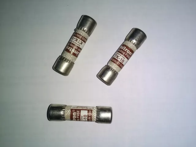 Lot de 3 Fusibles Bussmann KTK-10