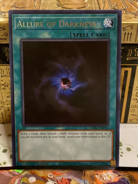 3x Allure of Darkness 1st Edition Rare WISU-EN054 Yu-Gi-Oh! NM