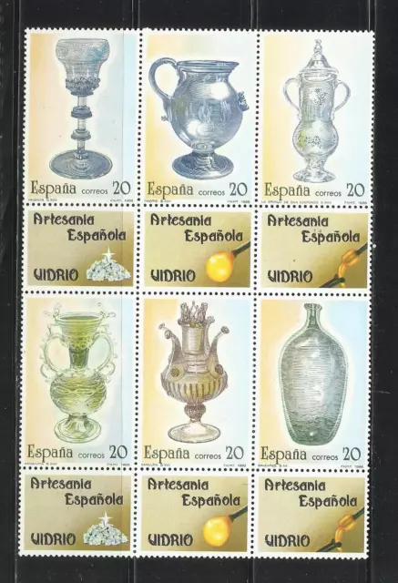 ESPAÑA. Año: 1988. Tema: ARTESANIA ESPAÑOLA. VIDRIO.