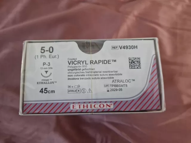 5-0 Vicryl Rapide 45cm P-3 OVP