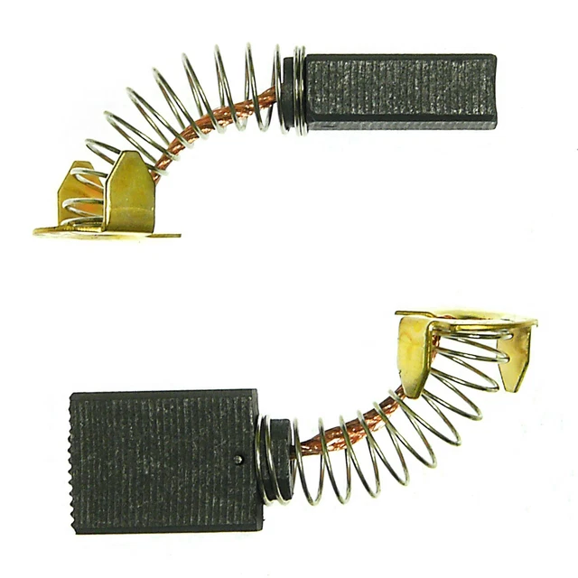 2 Spazzole Di Carbone Per Parkside TKS 1700, 6,5 X 13,5 X 17 Mm