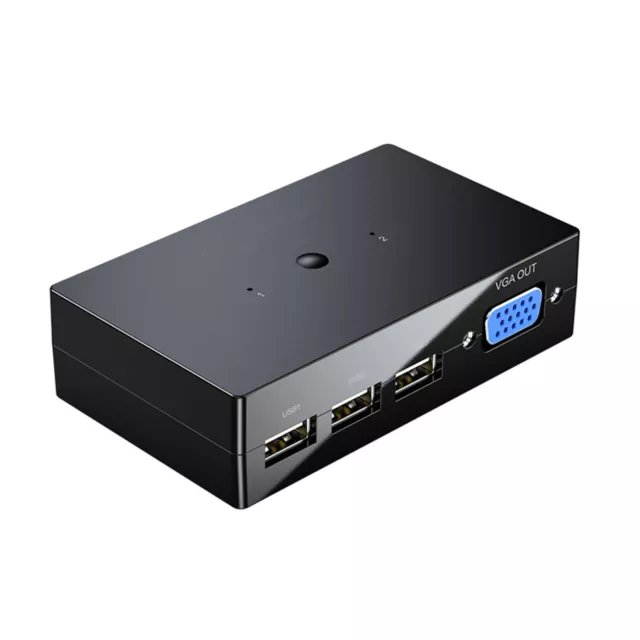 2 in 1 Out VGA KVM Switcher Adapter For Windows XP/Vista For Linux For Etware A