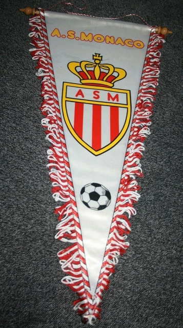 Lot 2 ÉCHARPE + FANION A.S MONACO CLUB des SUPPORTERS ASM sciarpa scarf