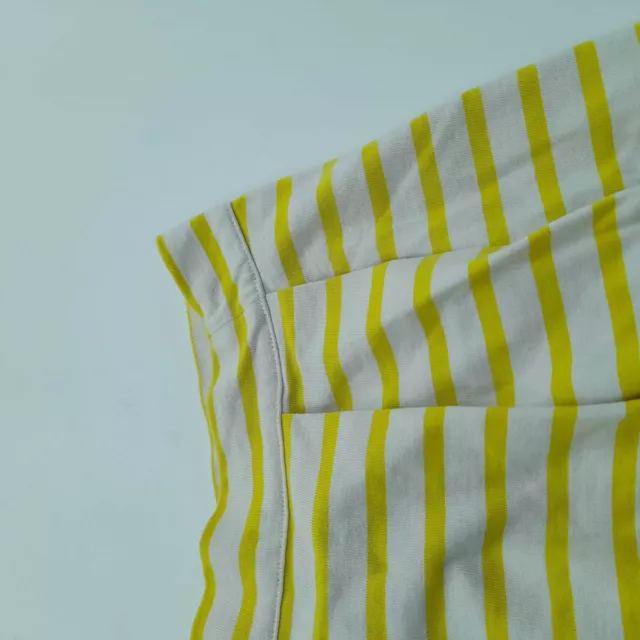 Petit Bateau Women's Mini Skirt XS Yellow 100% Cotton 2