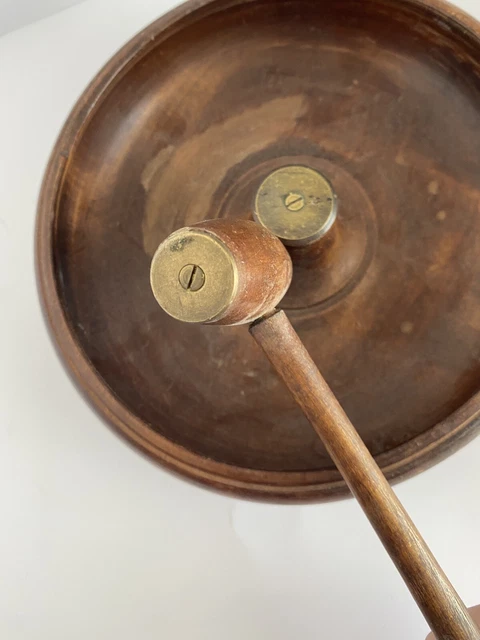 Vintage Large Wood Nut Cracker Set 3