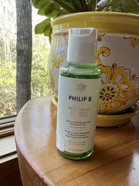 New Philip B. Peppermint Avocado Shampoo - 2 Oz.  Volumizing Shampoo Free Ship