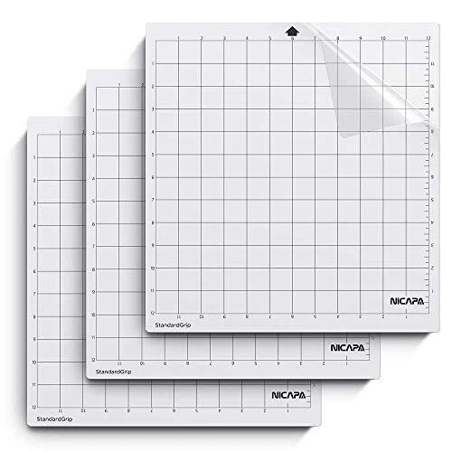 NICAPA Lot de 3 tapis de découpe pour Silhouette Cameo 4/3/2/1 poignée standa...
