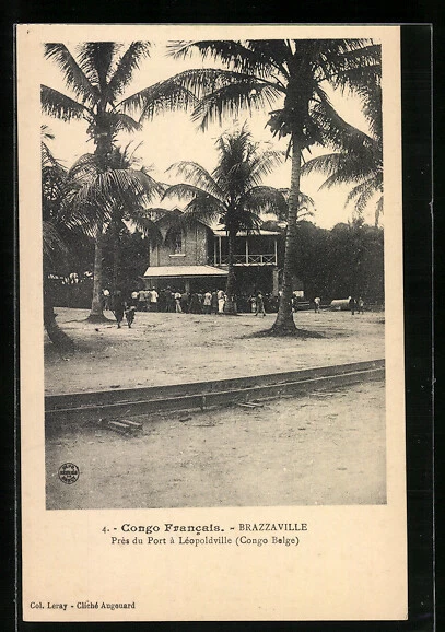 CPA Brazzaville, Prés du Port à Léopoldville Congo Belge
