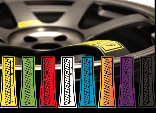 JDM REFLECTIVE RAYS VOLK Racing TE37SL Wheel 17 sticker decal Drift EUR ...