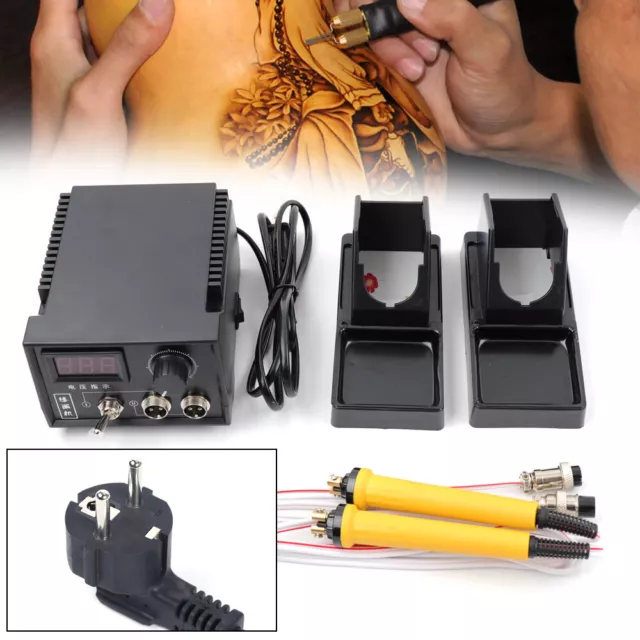 Profi Brandmalerei Digital Brennpeter mit Brennstift Brandmalkolben Regelbar Neu