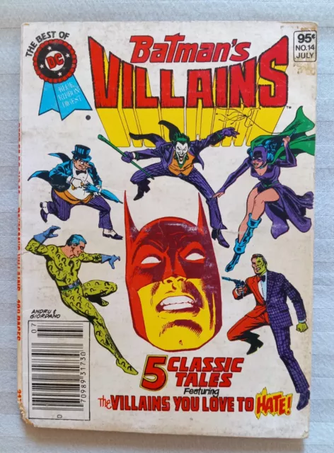 Best Of Dc Blue Ribbon Digest #14, Batman's Villains, 1981