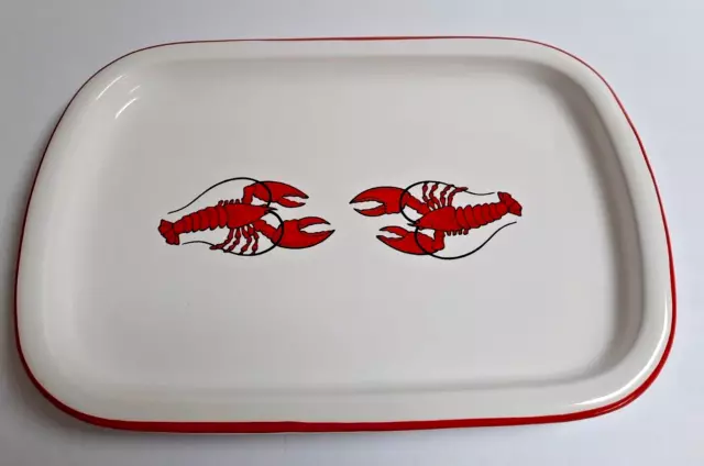 Wächtersbach  West Germany 14" Ceramic Platter Lobster Design Pre-owned