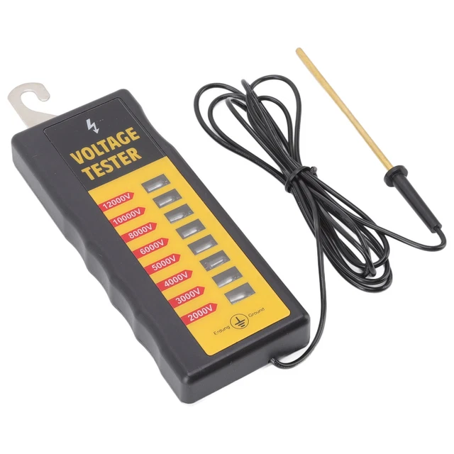 Electric Fence Voltage Tester Portable Fence Fault Finder 8 Neon Lights