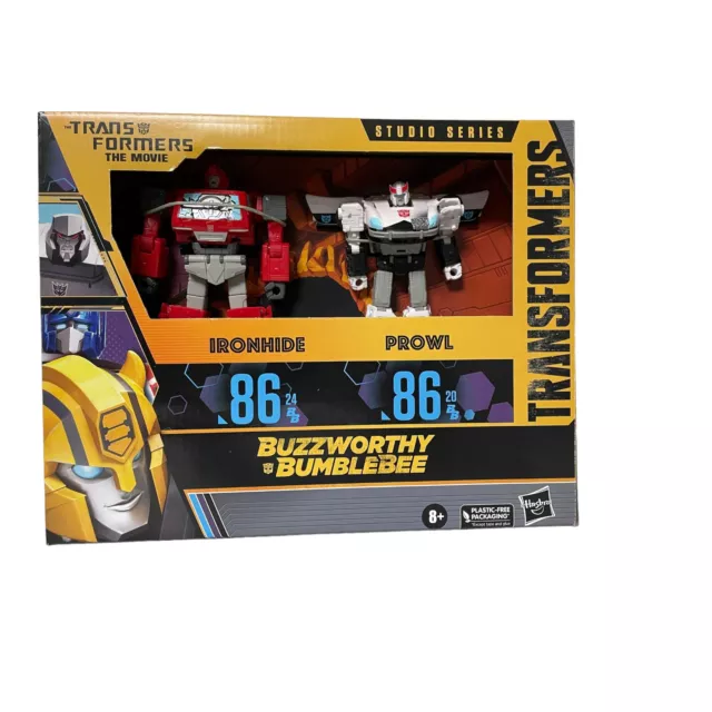 Transformers Actionfigur Bumblebee Ironhide Prowl Buzzworthy The Movie Hasbro F