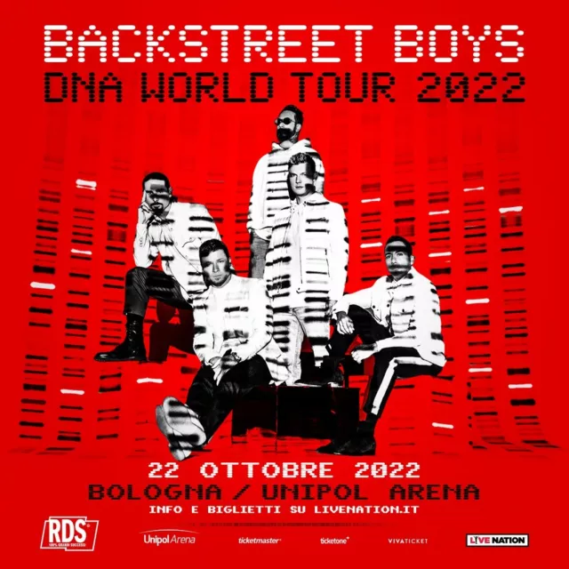 2 Biglietti vicini per Backstreet Boys Bologna 22 Ottobre Primo anello numerato