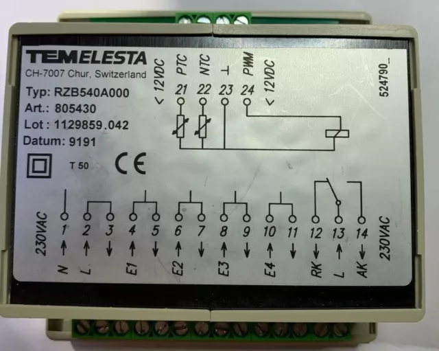 Reparatur Elesta RZB540A000 I/O-Modul  z.B. Ochsner O-Tronic Regelung 163460 2