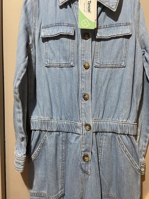 New M&S Girls Clothes Bundle Age 9-10 Zipper Jean Jumpsuit Christmas Present 3