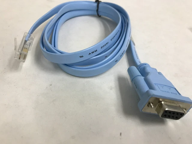 CISCO SYSTEMS CONSOLE Serial Cable AWM 20251 72-3383-01 DB9 Female to ...