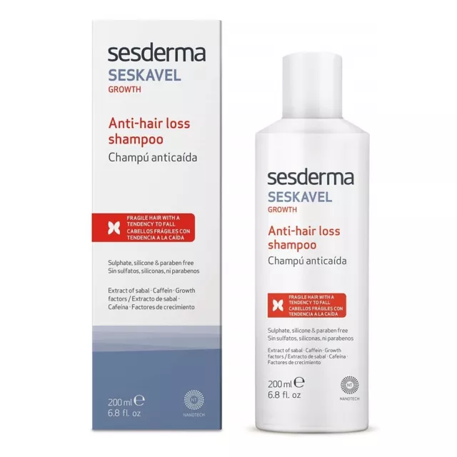 Sesderma Shampoo against hair loss Seskavel Growth, 200 ml