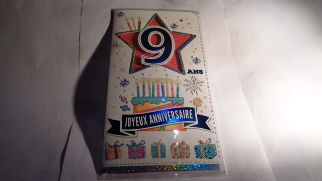 Carte D'Anniversaire 95 Ans - Numéro 14 - Avec Enveloppe - Sous Blister - Neuf