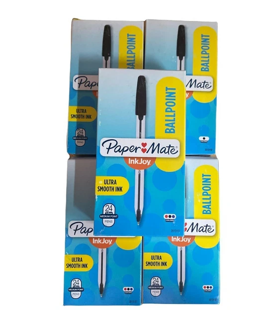 LOT OF 120 Papermate Inkjoy 50st Ballpoint Pens, Medium Point 1.0mm
