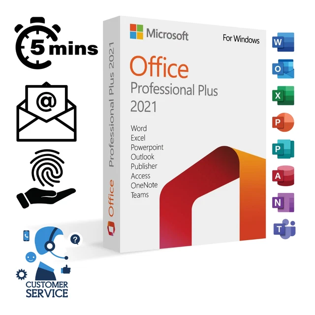 MICROSOFT OFFICE 2021 Professional Plus BOX USB EUR 85,00 - PicClick IT
