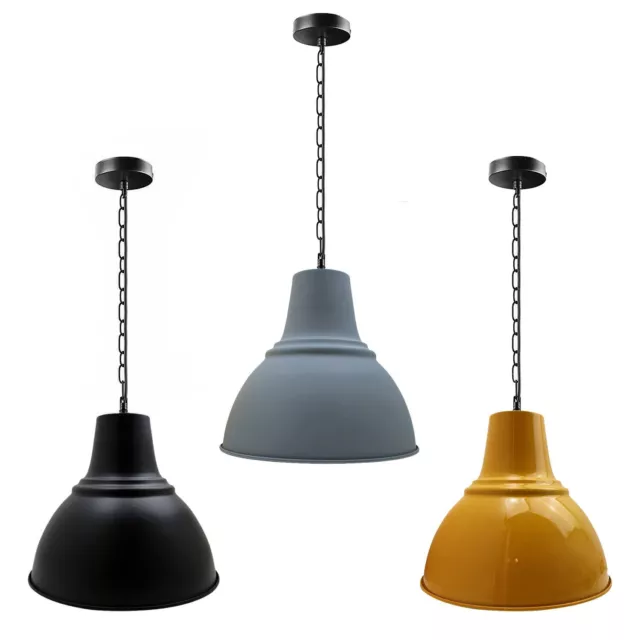 Industrial Retro Pendant Light Suspended Ceiling Lights Style Metal Lamp Shade