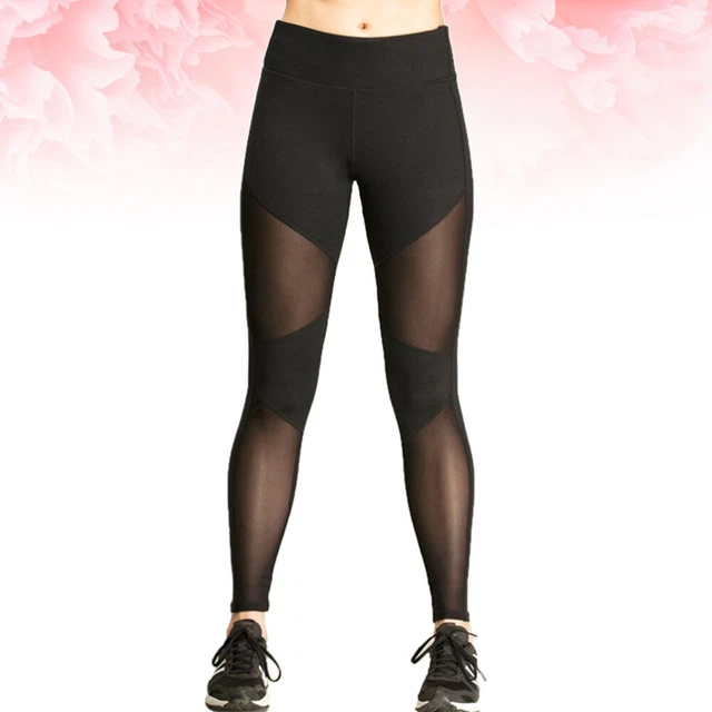 Pantalon de yoga taille haute maille joint quatre aiguilles six lignes pantalon