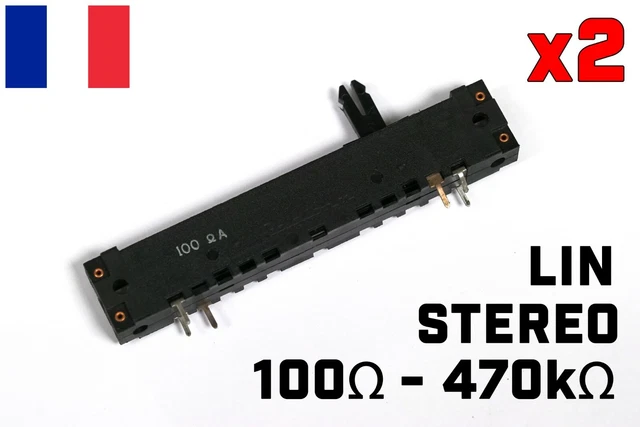 Lot De 2 Potentiomètres 5 KΩ Linéaires - Neufs - Pour Réparations électroniques