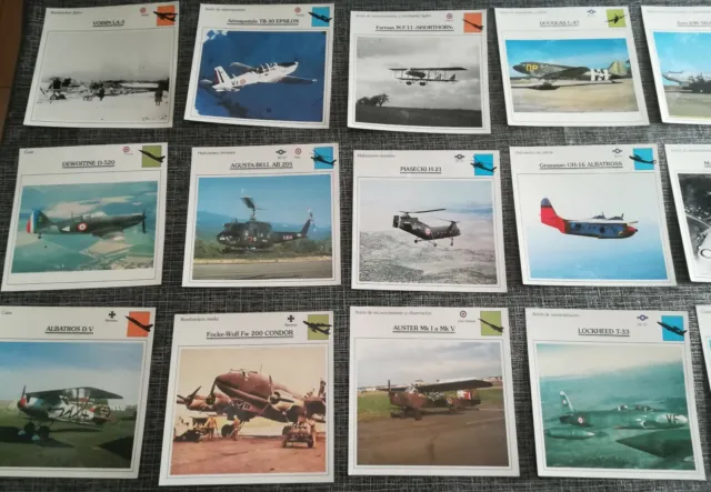 Lote Pack de 60 Fichas de Aviones de Guerra Antiguos 2