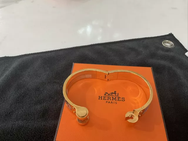 NEW Hermes Kelly Gourmet 18K Rose Gold Diamond Chain Bracelet SH $17k Retail