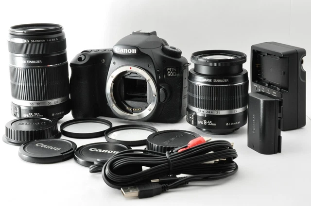 Canon EOS 60D 18.0MP DSLR Camera with EFS 18-55mm & 55-250mm Lens fron JAPAN #43 Canon EOS 60D 18.0MP DSLR Camera with EFS 18-55mm & 55-250mm Lens fron JAPAN #43