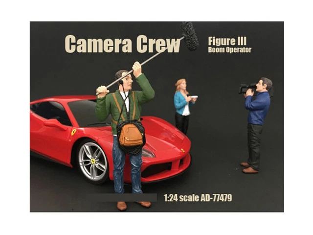 Camera Crew Figure III "Boom Operator" For 1:24 Scale Models by American Diorama