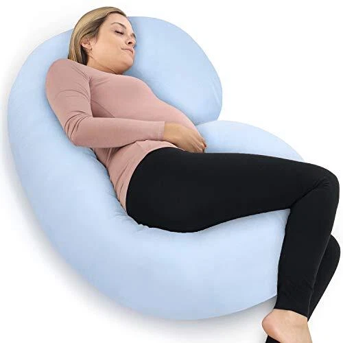 Pharmedoc The CeeCee Pillow Pregnancy Pillows C-Shape Full Body Pillow and Ma...